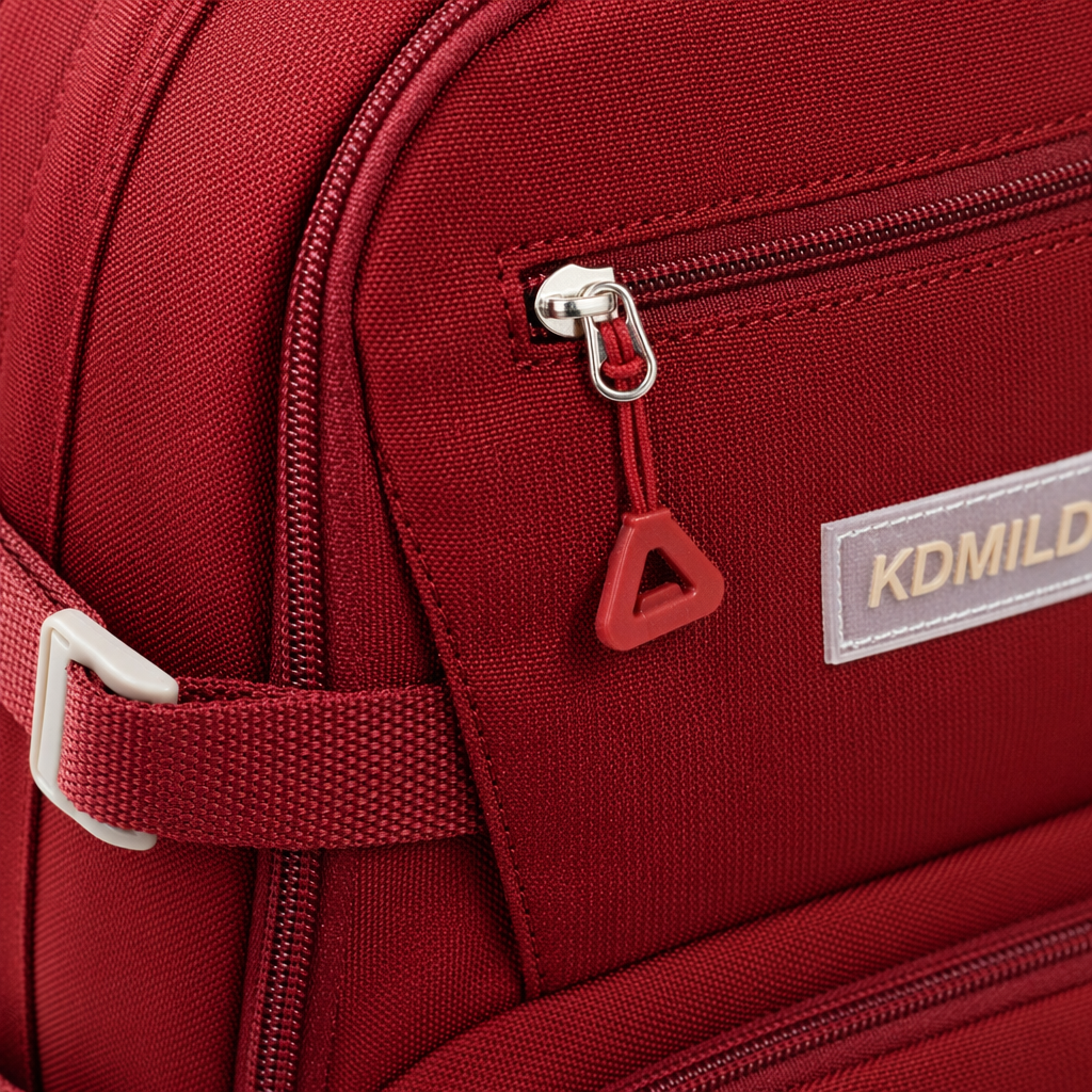 This red backpack is fashionable, lightweight and has a large capacity. It is a student commuting and leisure backpack Application Scenario