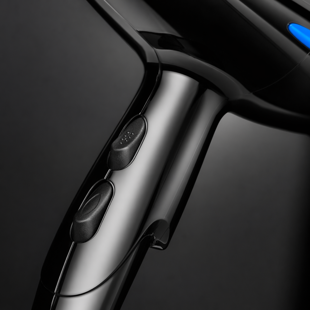 Black hair dryer, household high-power negative ion quick-drying silent hair care dryer Application Scenario