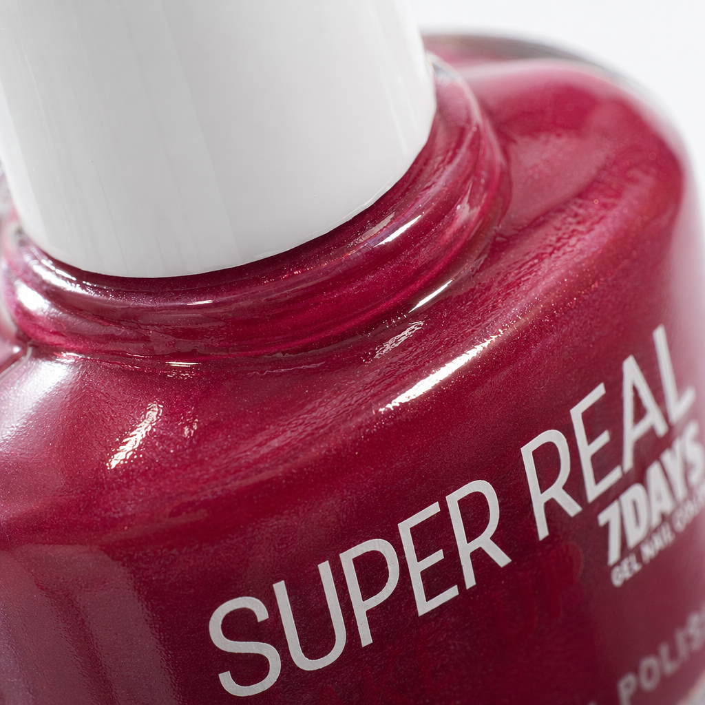 Red nail polish bottle with frosted glass texture, fashionable and simple nail tool storage container Application Scenario