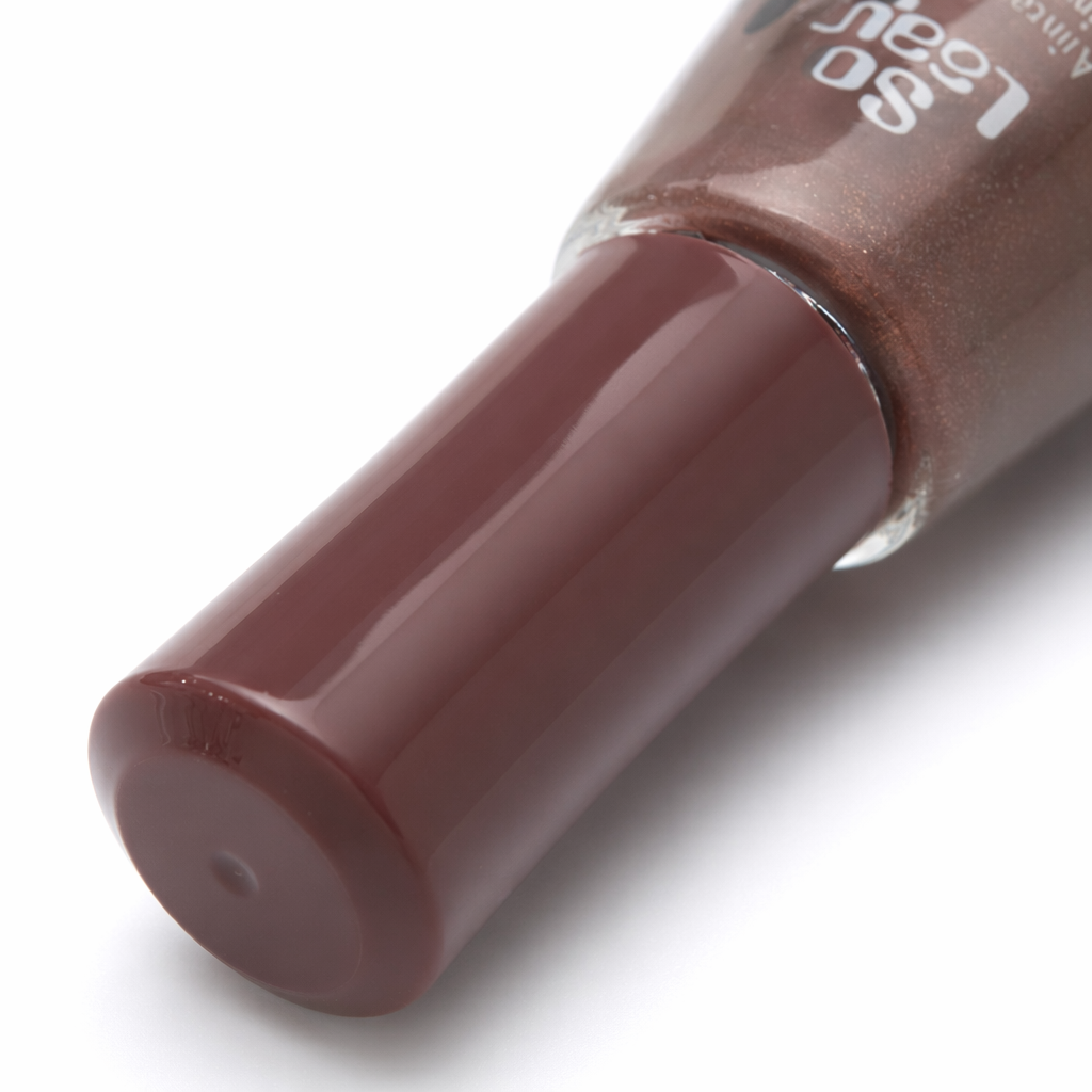 Brown nail polish bottle with frosted glass texture, fashionable and simple nail tool storage container Application Scenario