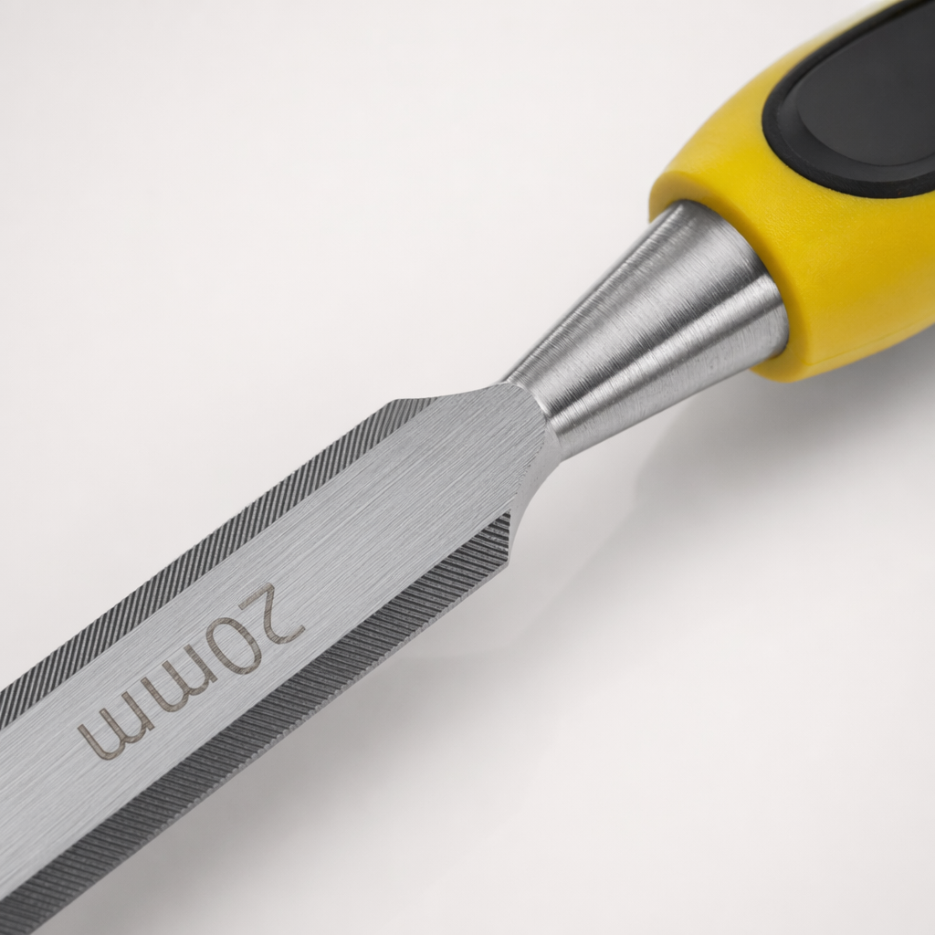 Yellow and black handle woodworking chisel, professional woodcarving chisel set, hand carving tools Application Scenario
