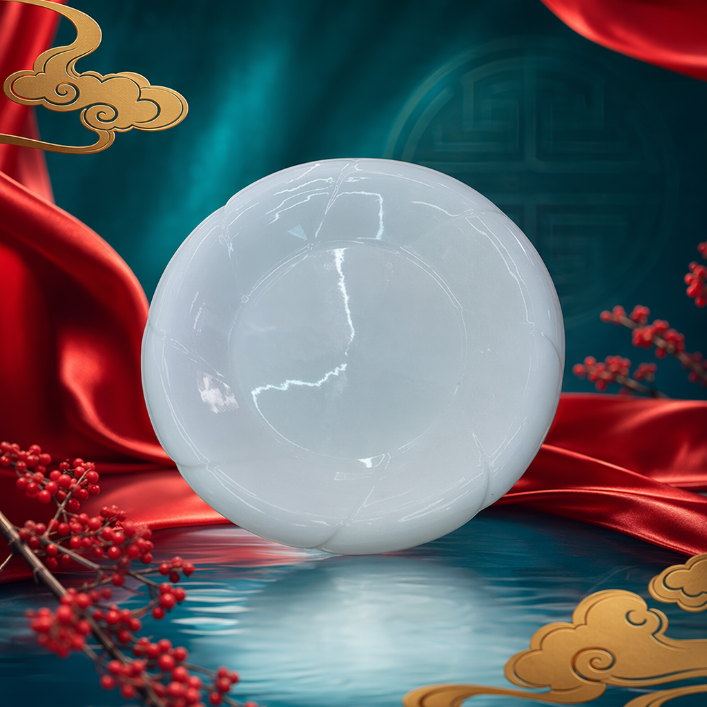 白色盘子细节图
