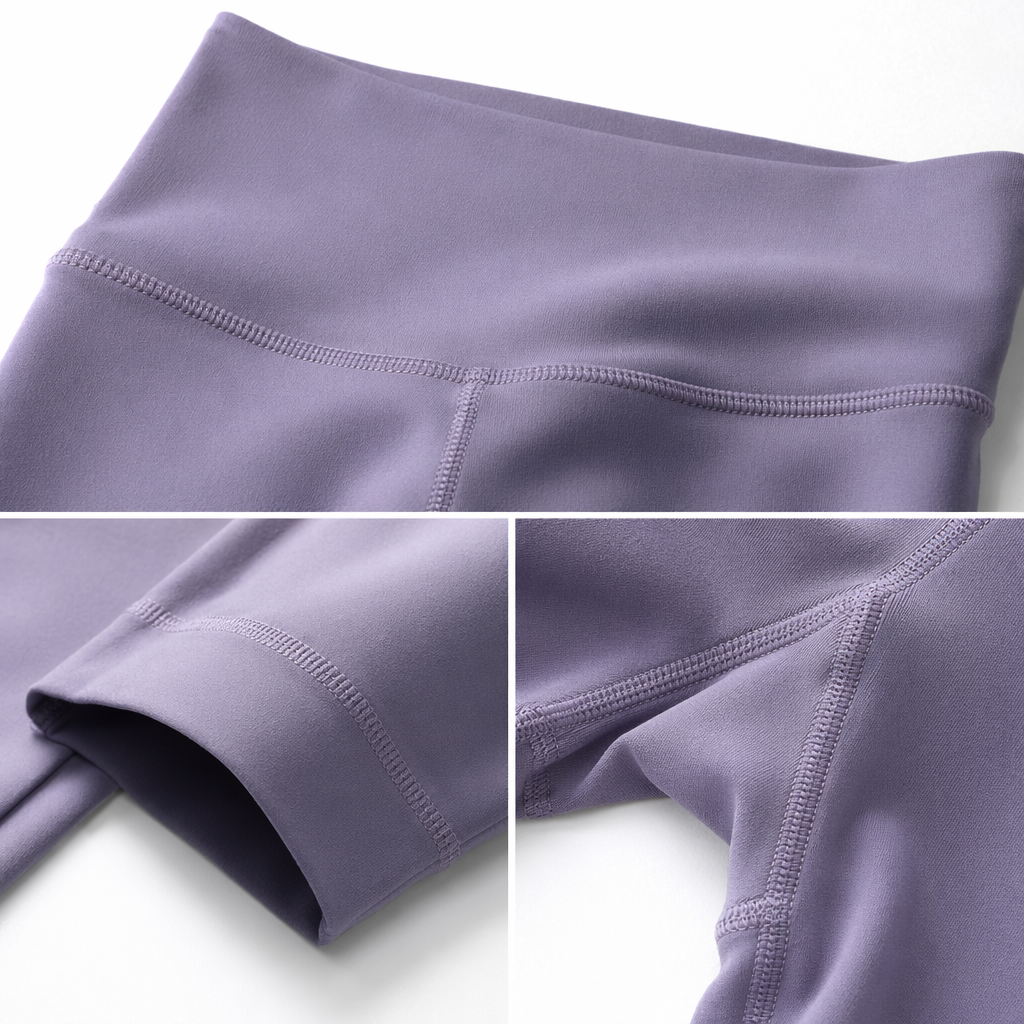 Purple high-waisted yoga pants, women's slimming stretch quick-drying fitness pants Application Scenario