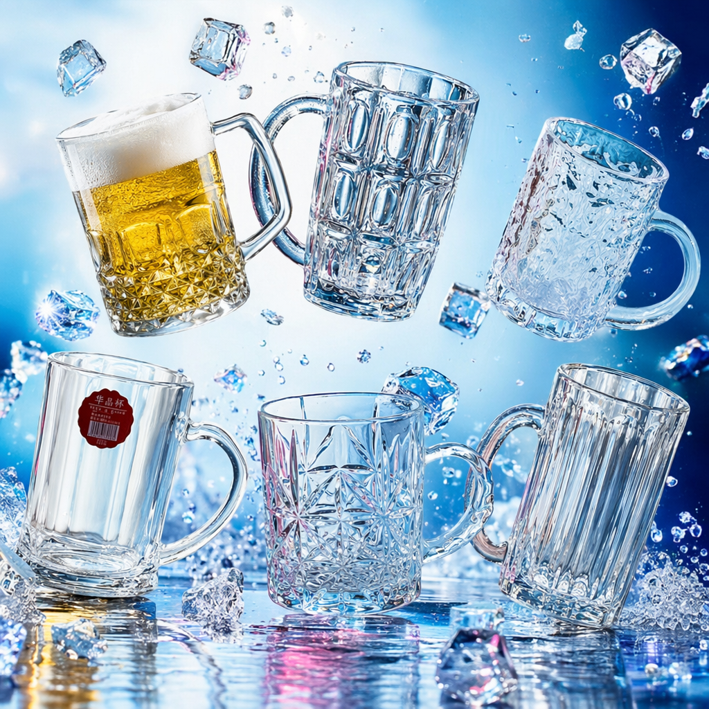 Transparent glass cup, high borosilicate heat-resistant household simple water cup, lead-free eco-friendly direct drinking cup Specification image