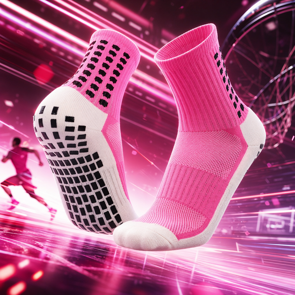 Pink anti-slip socks, pure cotton sweat-absorbing and breathable women's home socks for both men and women Specification image