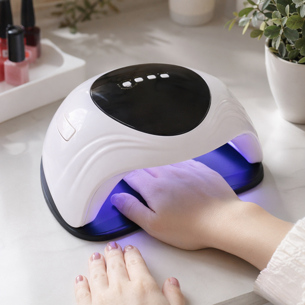 White nail art lamp, UVLED phototherapy machine, nail dryer, 36W fast drying, energy-saving and quiet details Picture