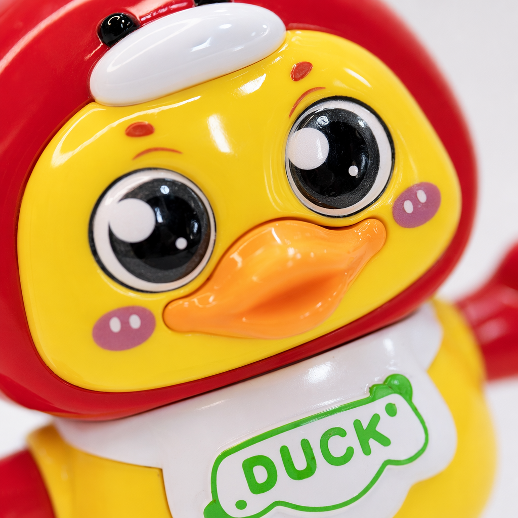 Red and green duck-shaped toys, children's educational plush soothing dolls Application Scenario