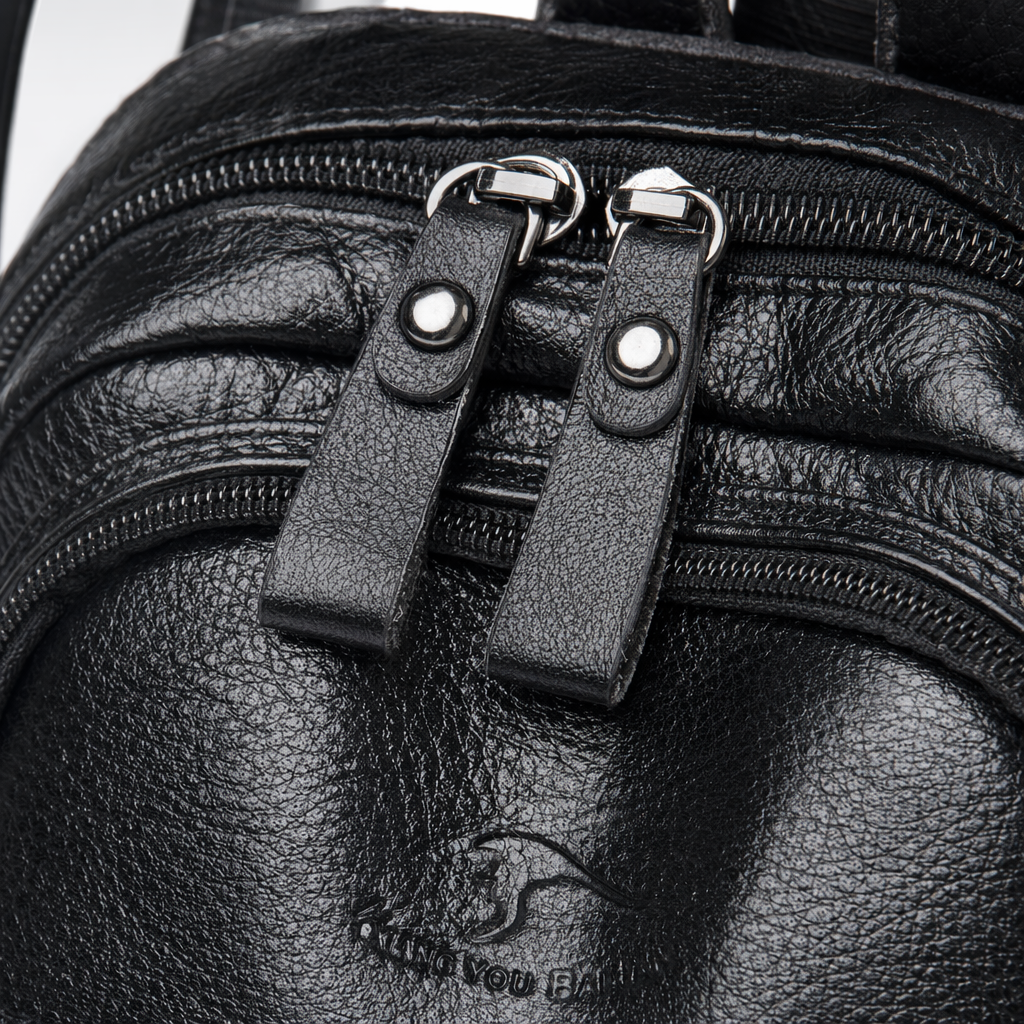 Black textured fashionable casual backpack Application Scenario