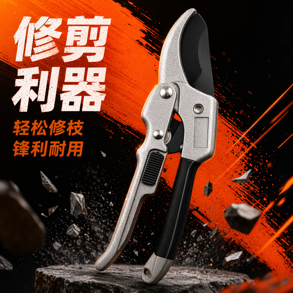 Silver stainless steel scissors, multi-functional for home fabric cutting and paper-cutting, sharp and effortless Specification image