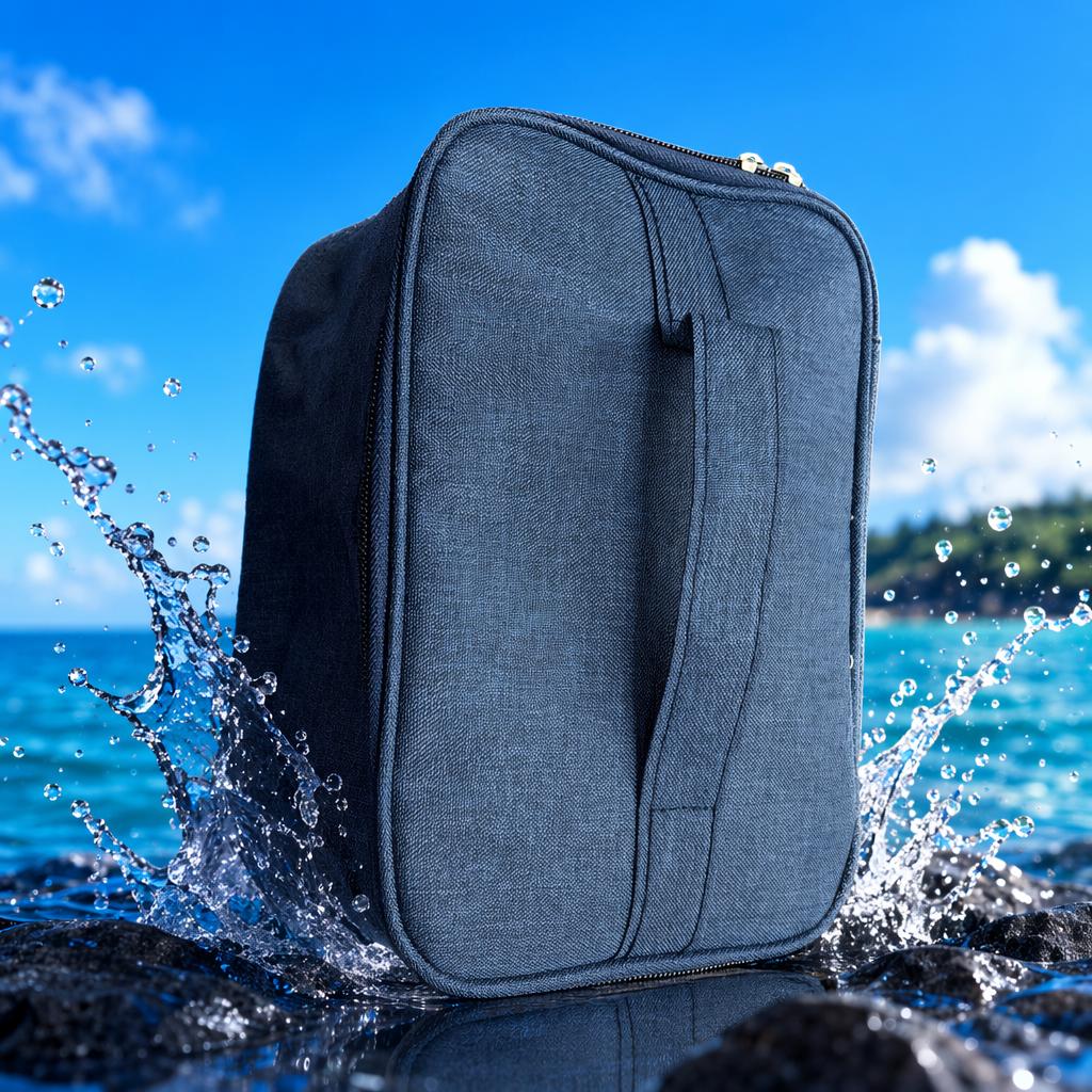 The blue handbag is a simple and fashionable commuting single-shoulder bag for women, with a large capacity and a lightweight tote bag Specification image