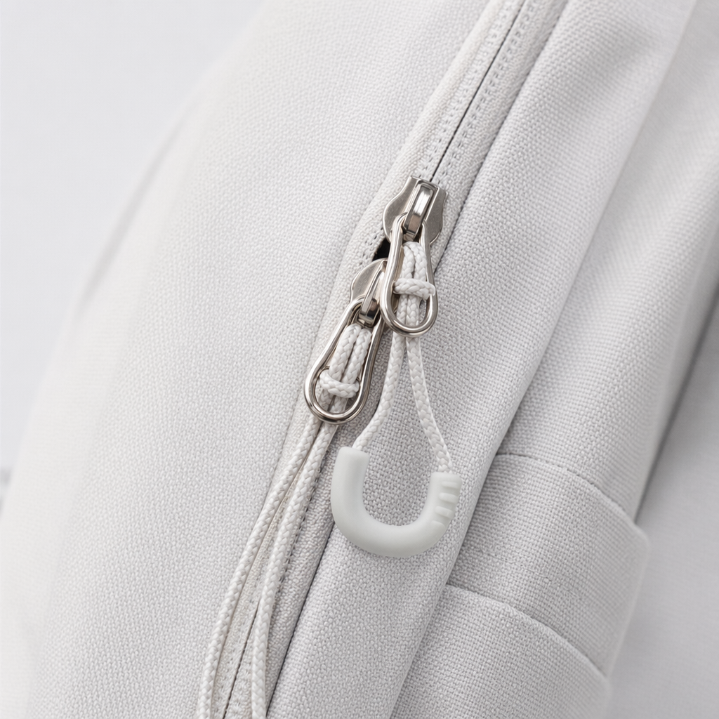 The light grey backpack is a lightweight and large-capacity student commuting and leisure backpack Application Scenario