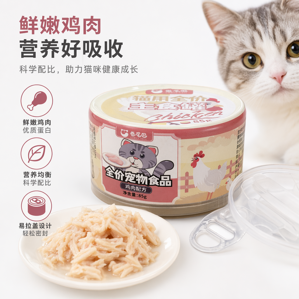 Roll Tail Chicken Recipe Cat full-price main Food Can 85g