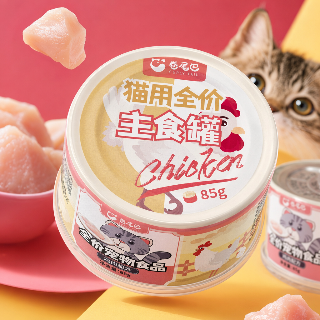 Roll Tail Chicken Recipe Cat full-price main Food Can 85g Specification image