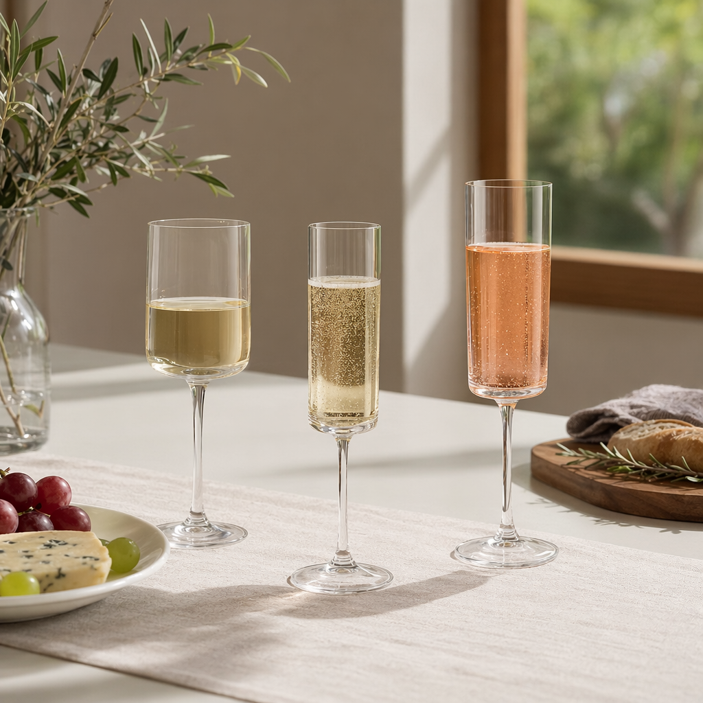 Transparent goblets, glass wine glasses, household banquet red wine glasses, water cups, universal models details Picture