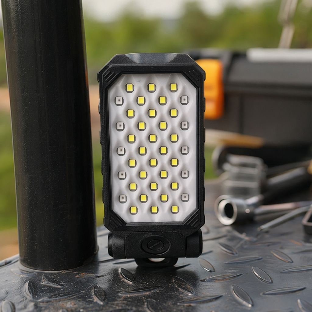 Black LED flashlight, high-intensity rechargeable portable waterproof outdoor lighting tool details Picture