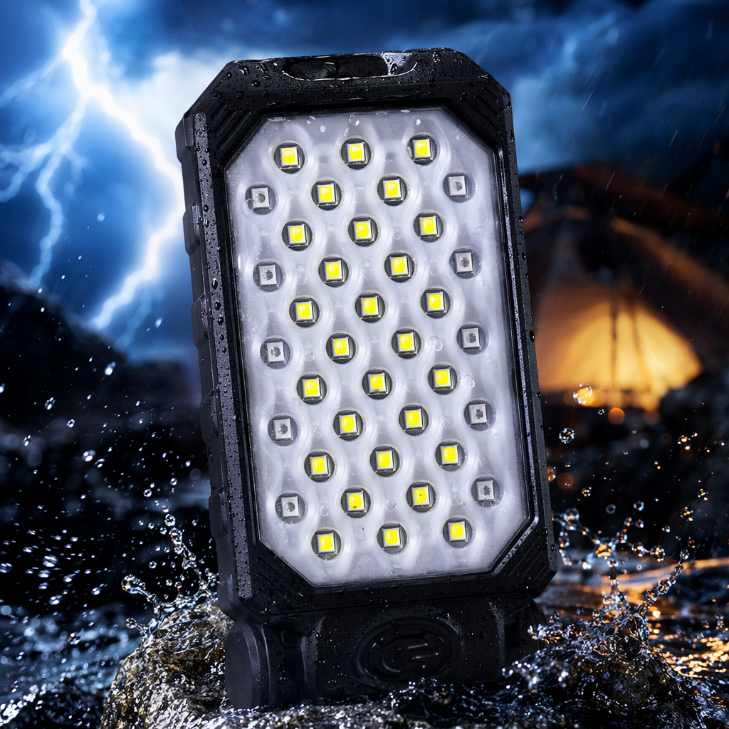 Black LED flashlight, high-intensity rechargeable portable waterproof outdoor lighting tool Specification image