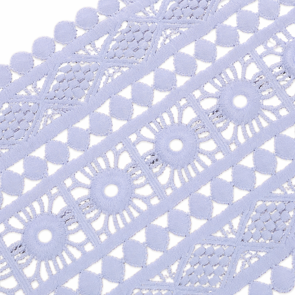 White lace trim decorative fabric, DIY hand-embroidered accessories, suitable for home and clothing Application Scenario