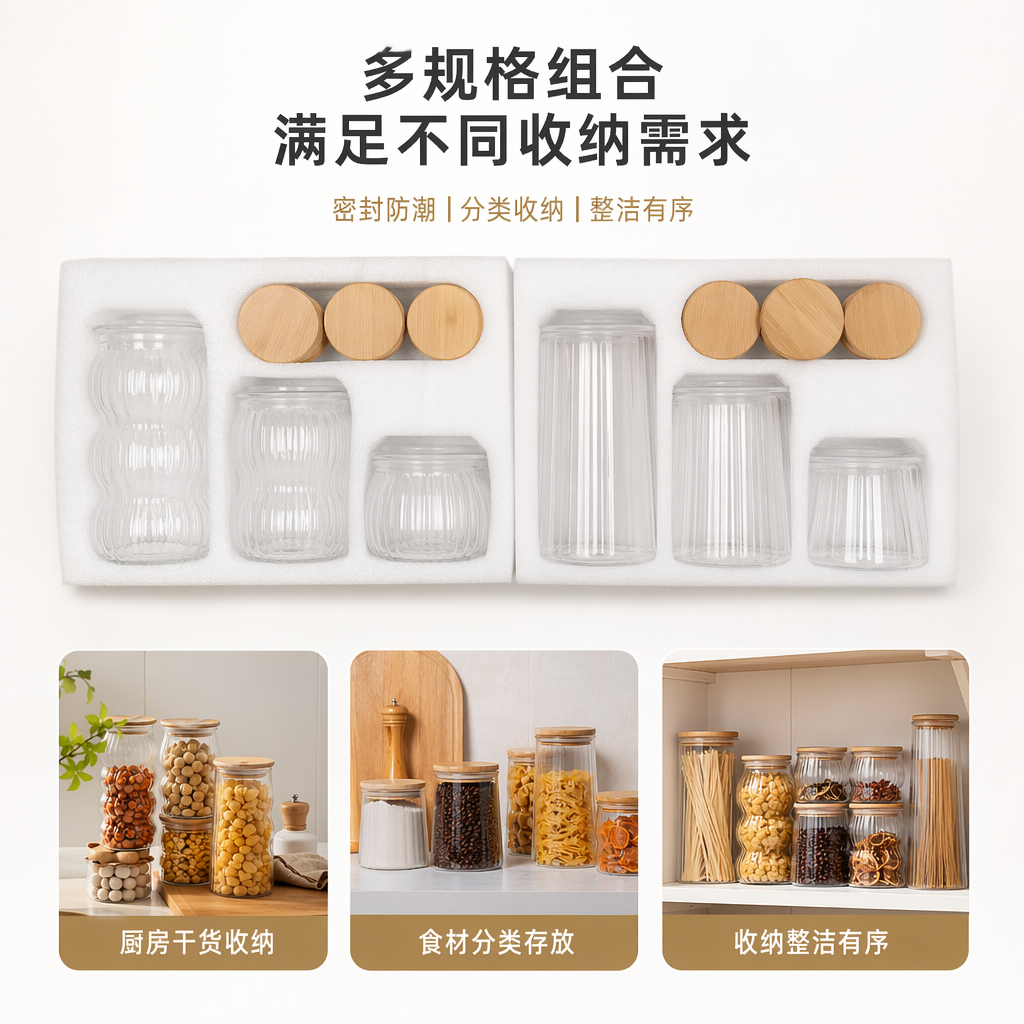 白色泡沫包装盒装透明玻璃杯配棕色圆形杯垫玻璃杯具套装