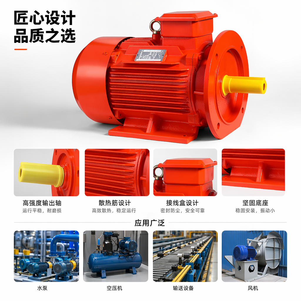 橙色电机直流无刷高效节能小型化工业用 details Picture