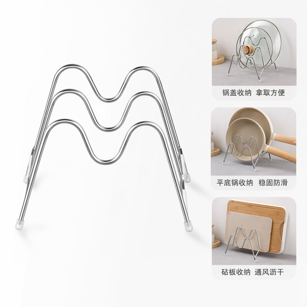 Black wavy phone stand desktop storage, wear-resistant, anti-slip and adjustable Angle