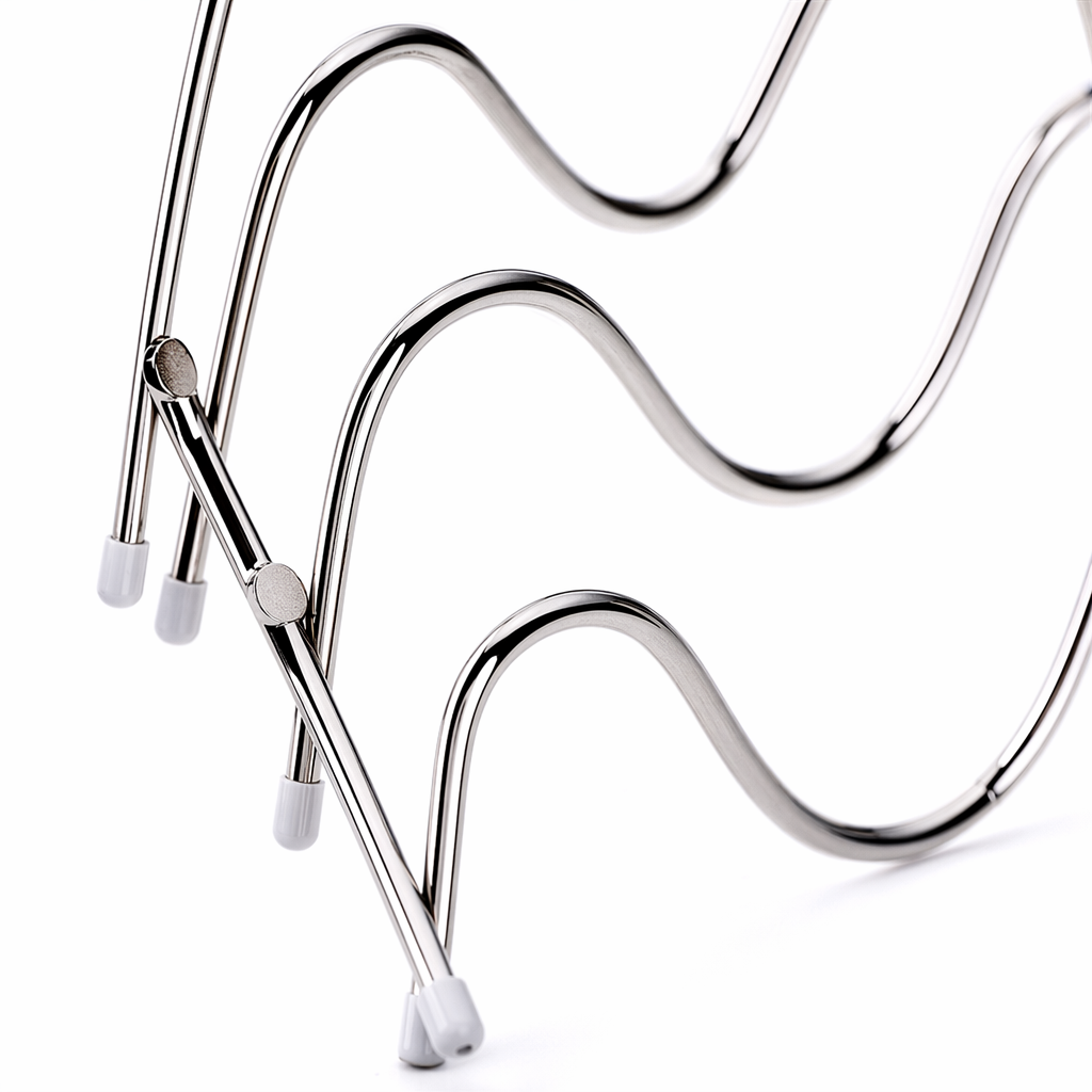 Black wavy phone stand desktop storage, wear-resistant, anti-slip and adjustable Angle Application Scenario