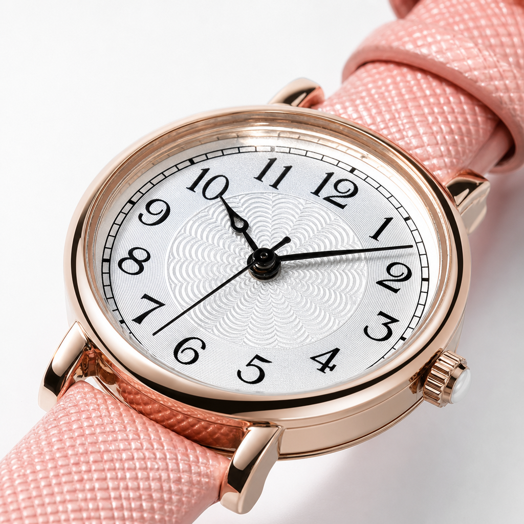 This multi-color leather strap watch is a fashionable, simple and versatile wristwatch for both men and women Application Scenario