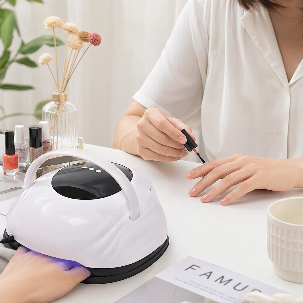 White nail lamp, 48W high-power UVLED light therapy device, specially designed for nail salons details Picture