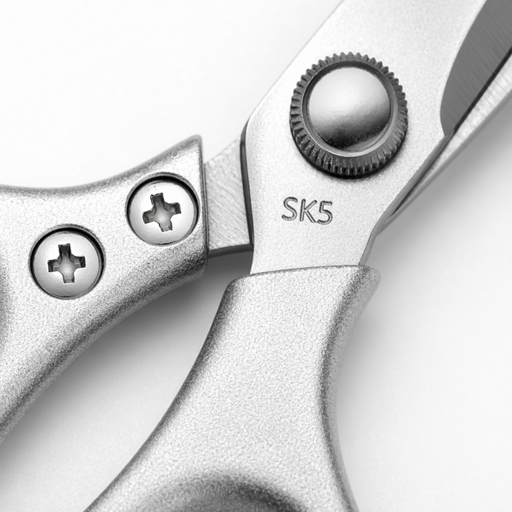Silver stainless steel scissors, multi-functional for home fabric cutting and paper-cutting, sharp and effortless Application Scenario