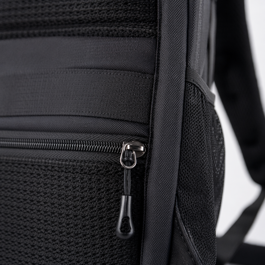 Black simple business casual backpack, suitable for both men and women, lightweight and large-capacity for commuting and travel Application Scenario