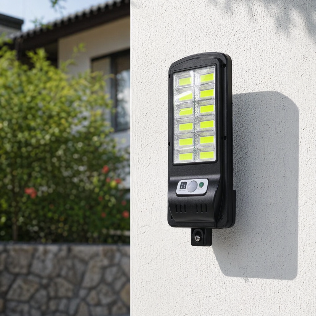 Black solar lamp, outdoor courtyard lawn lamp, waterproof, energy-saving, no wiring required, rechargeable details Picture
