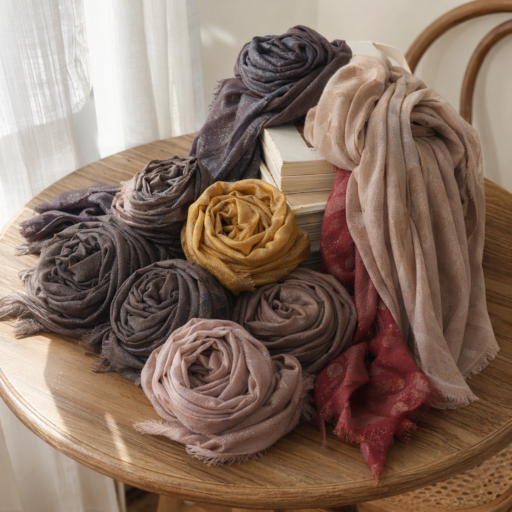 The colorful silk scarf roll is light, breathable, suitable for all seasons, fashionable and versatile details Picture