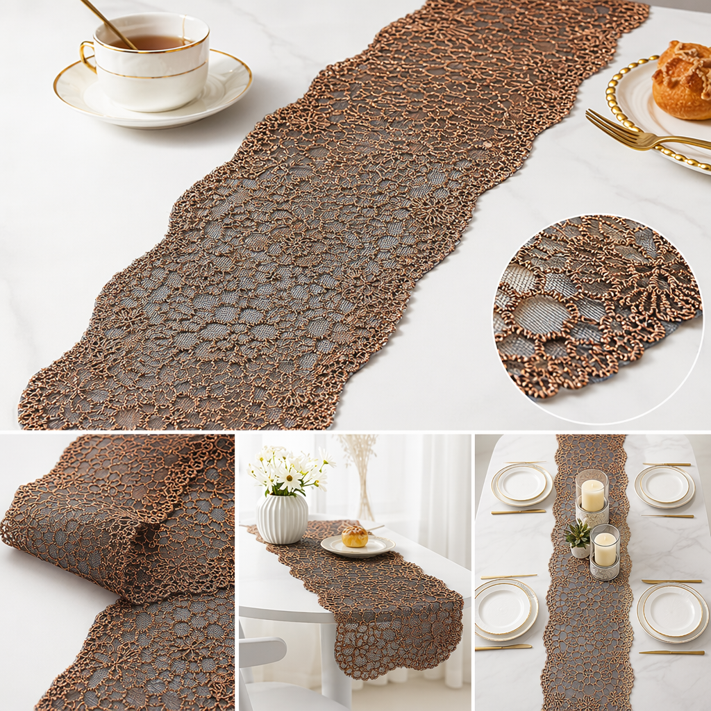 Golden lace trim decorative fabric, DIY embroidery accessories, suitable for home and clothing