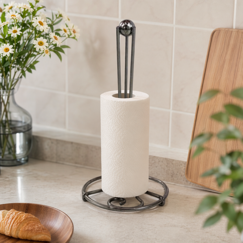 The metal spiral base stand is adjustable in height and suitable for desktops, mobile phones and tablets details Picture