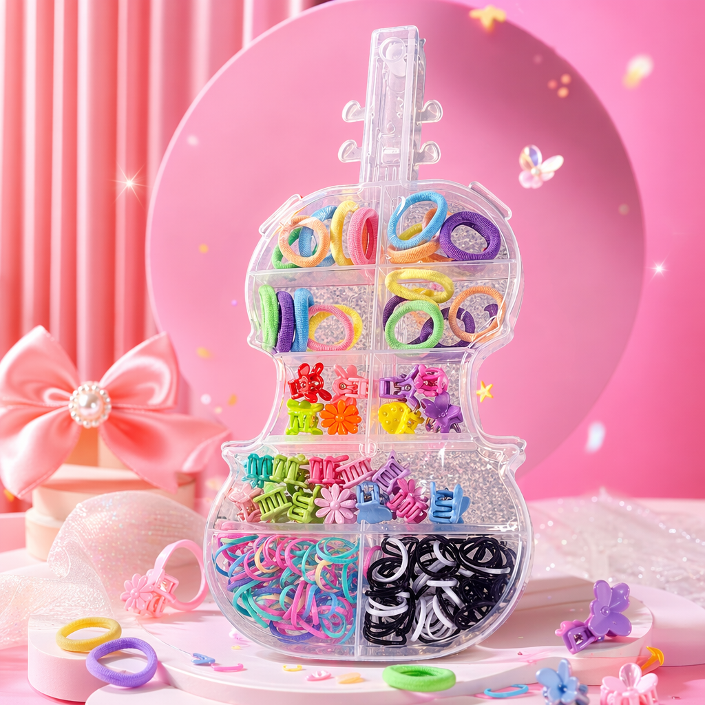 A simple desktop organizing box for color hair bands and hairpins Specification image
