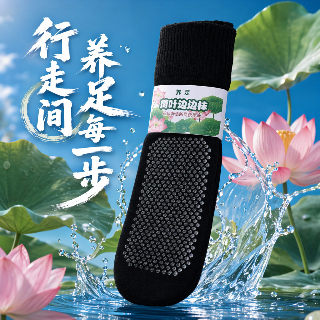 Black anti-slip socks made of pure cotton, sweat-absorbing and breathable, suitable for both men and women in sports and casual wear Specification image