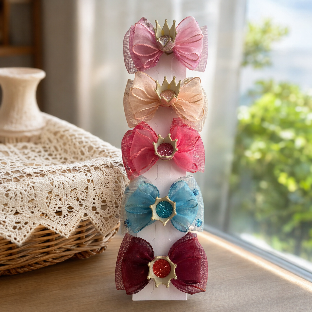 Colorful bow hair accessories, cute headwear for girls, fresh and sweet hair clips details Picture