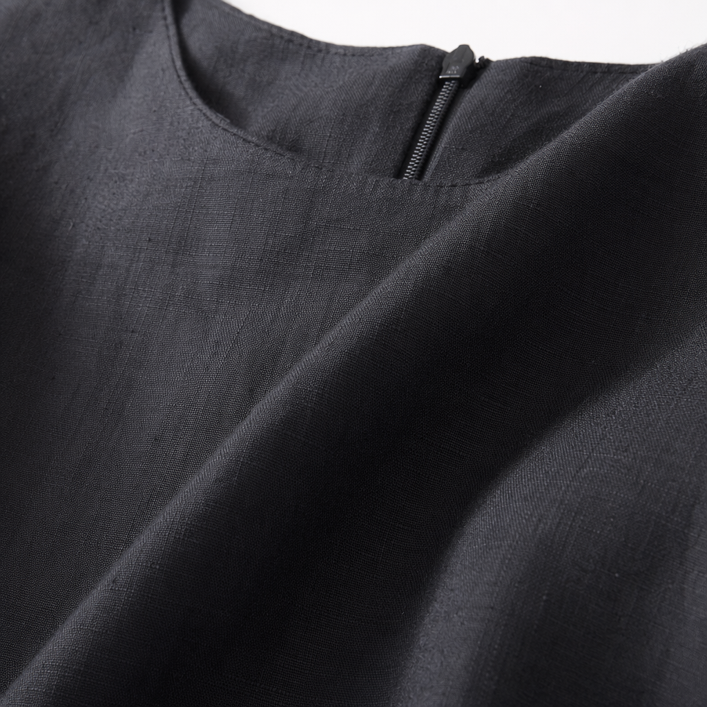 Black sleeveless dress for women, a solid color long dress with a slimming and form-fitting look in summer Application Scenario