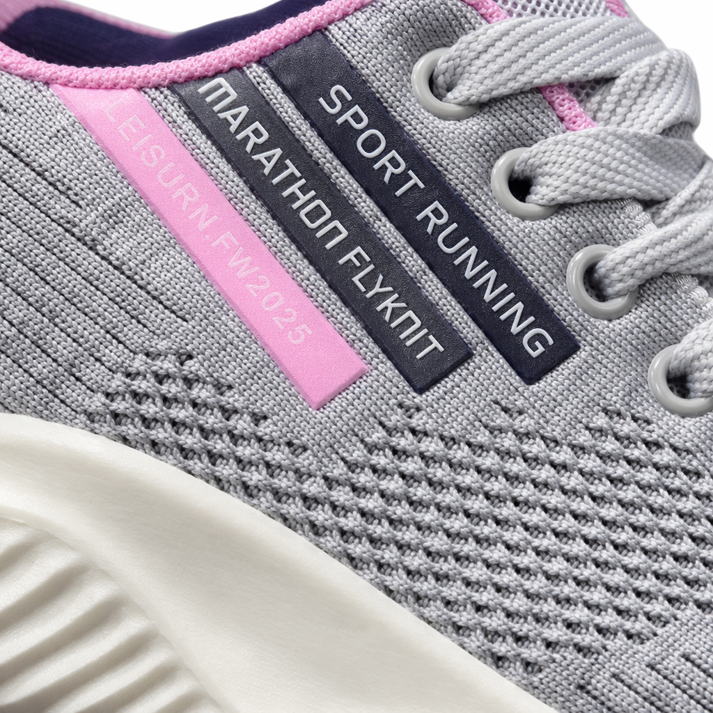 Men's grey sports shoes, breathable, lightweight and shock-absorbing casual running shoes Application Scenario