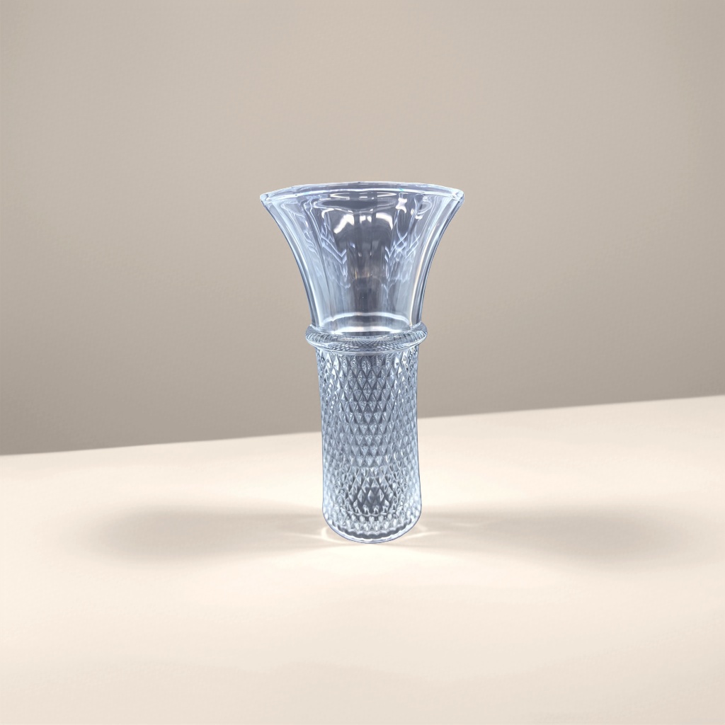 Transparent crystal vase for living room decoration, high-definition and bright home flower arrangement Specification image