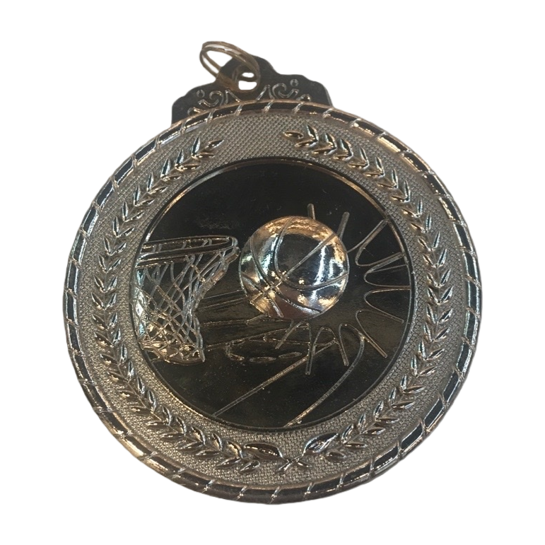 Customized silver basketball game MEDALS, commemorative MEDALS, and sports event prizes Item Picture