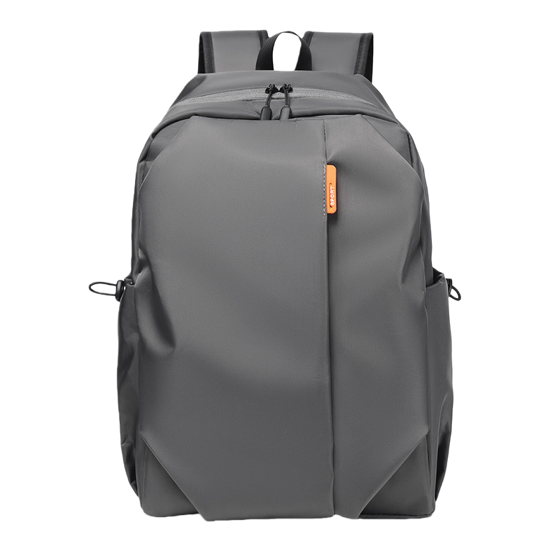 A simple, fashionable and casual grey backpack for both men and women Item Picture