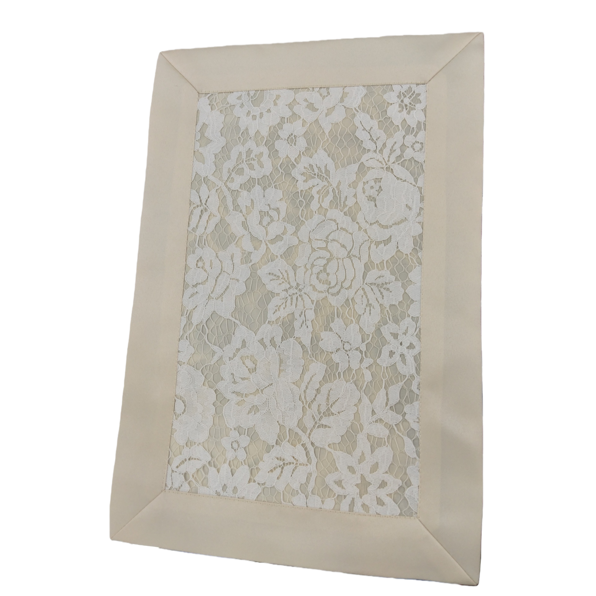 Beige framed lace decorative home decor in a simple style Item Picture