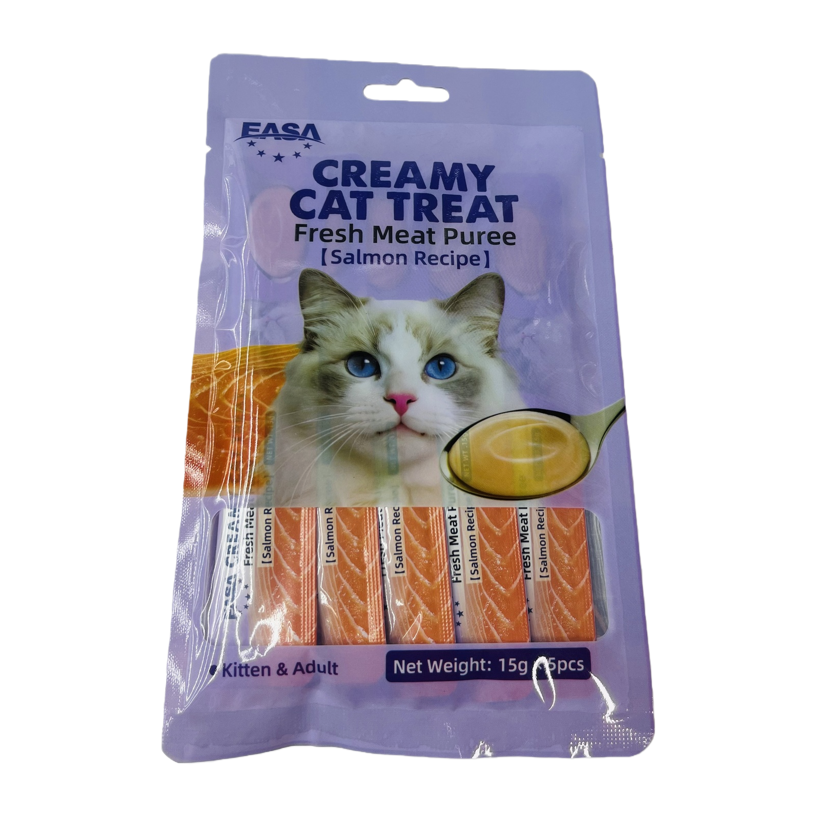 Bagged cat snacks and cat strips Item Picture
