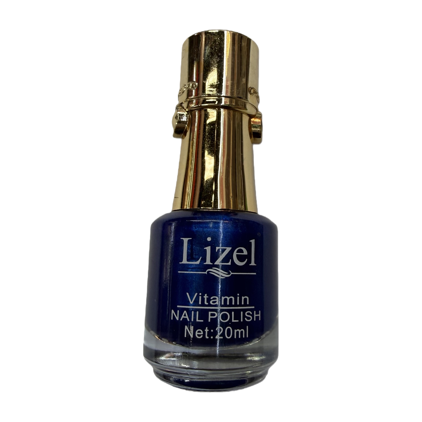 20ml nail polish bottle with a golden mid-waist cap. The color of the nail polish can be chosen freely Item Picture