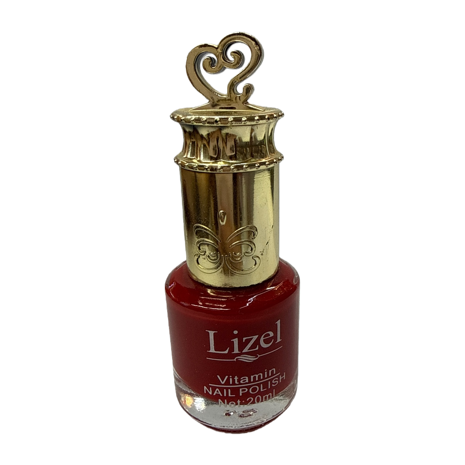 20ml nail polish bottle with golden butterfly-shaped cap. The color can be matched with nail polish at will Item Picture