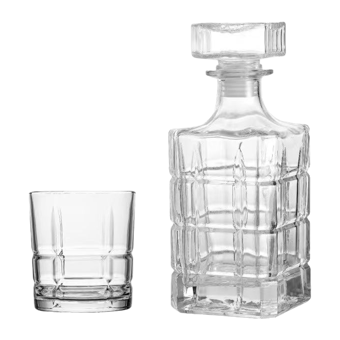 Transparent glass wine pot with wine glass set, high borosilicate heat-resistant explosion-proof household wine dispenser Item Picture