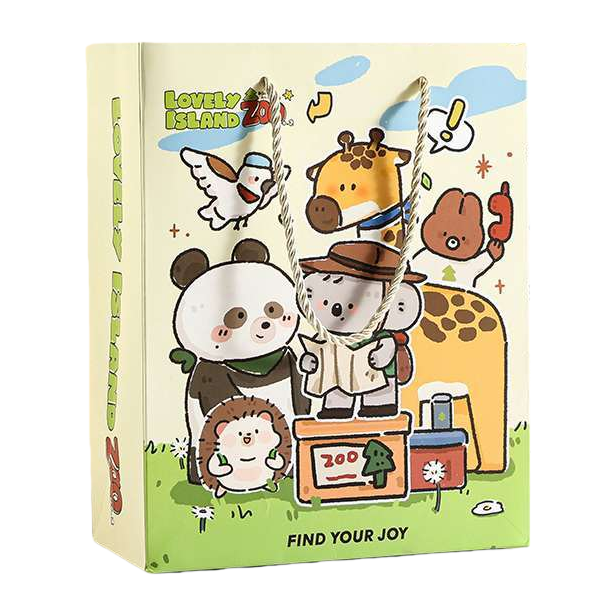 Cartoon-themed gift bags with multiple patterns to choose from are portable eco-friendly paper bags and gift packaging bags Item Picture