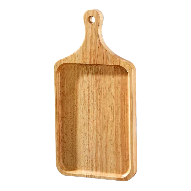 Wooden rectangular pizza trays, baking pans, baking tools, household kitchen, heat-resistant Item Picture