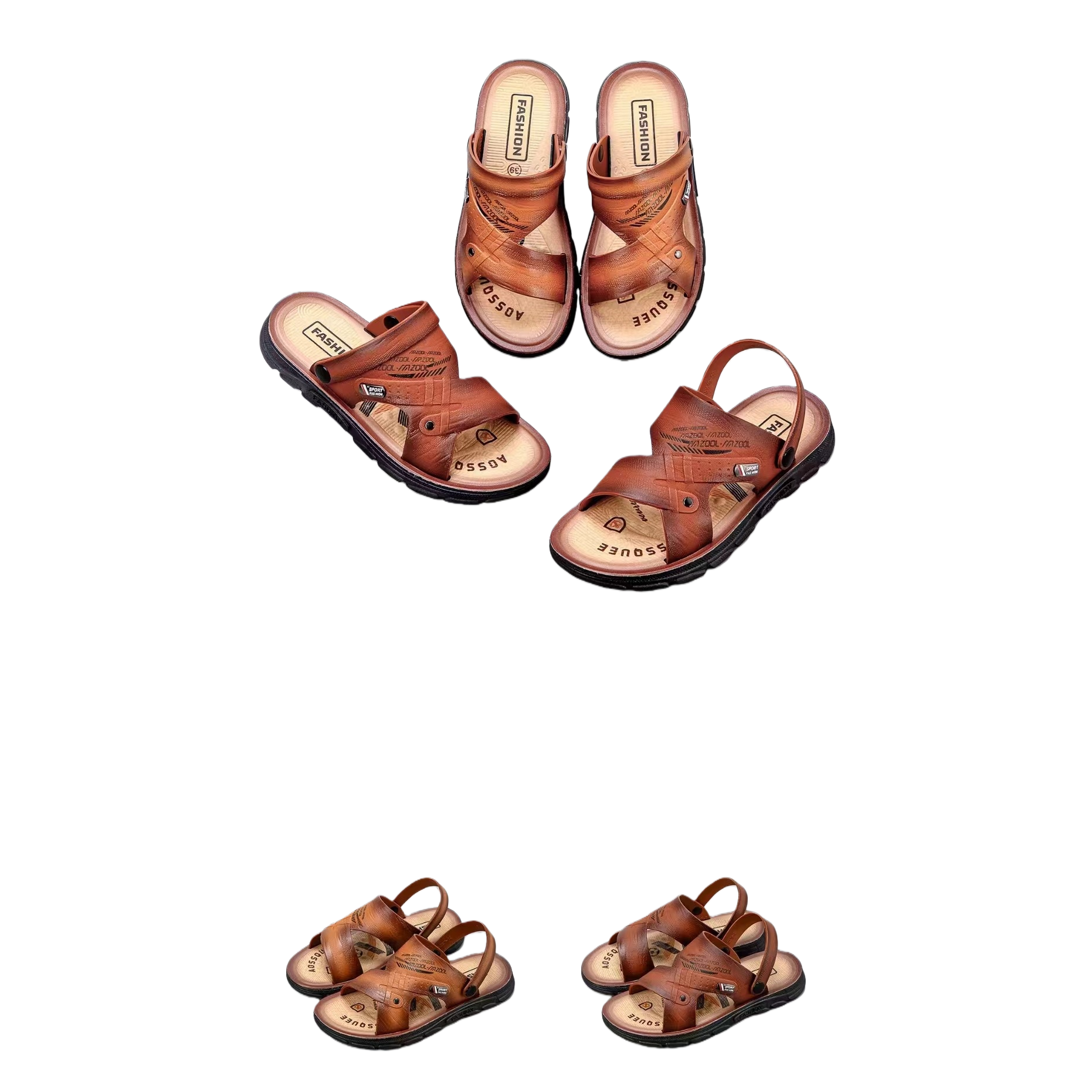 (أحذية الموضة ذات اللون البني البسيط Item Picture