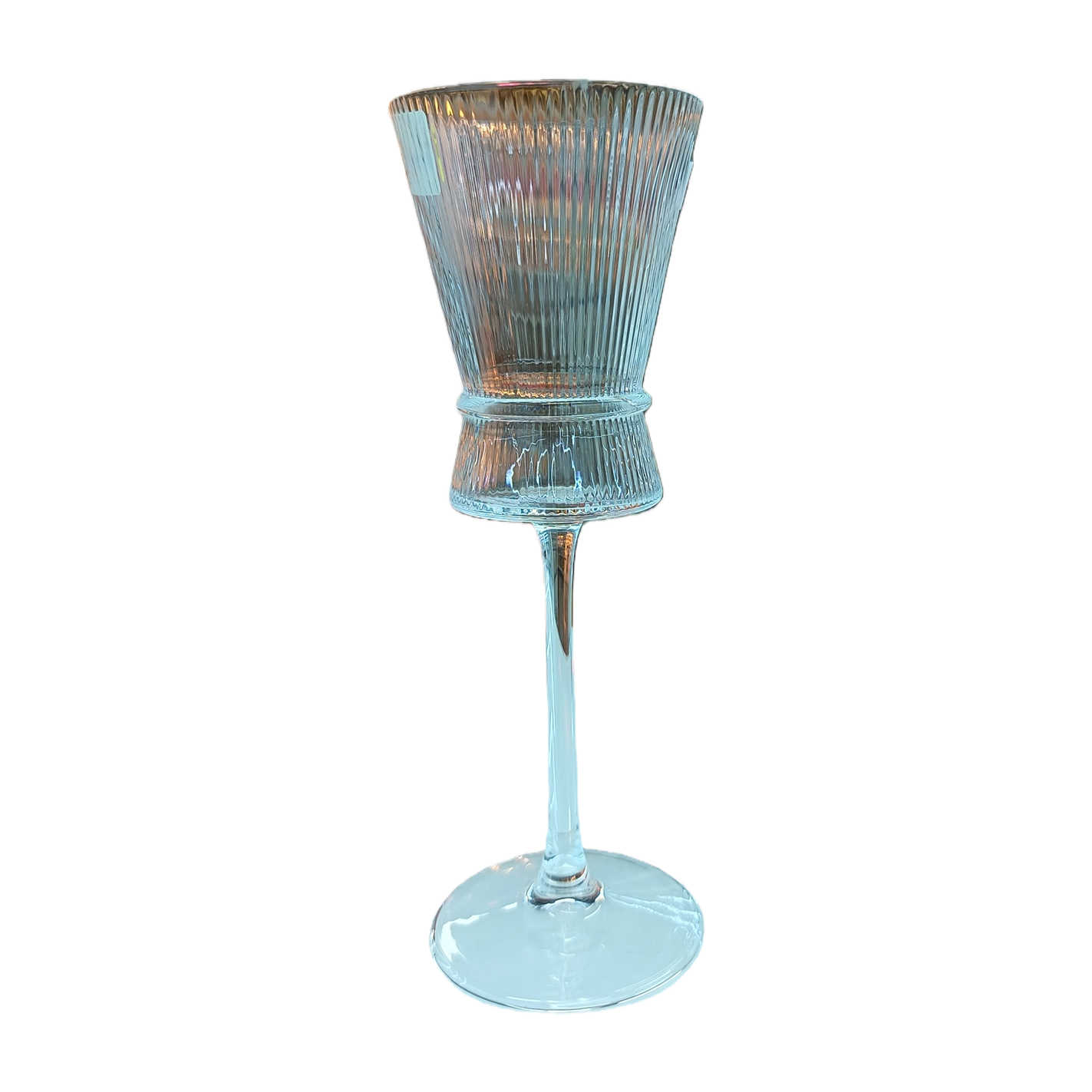 Transparent striped highball glass, fashionable glass wine glass, banquet home red wine glass Item Picture